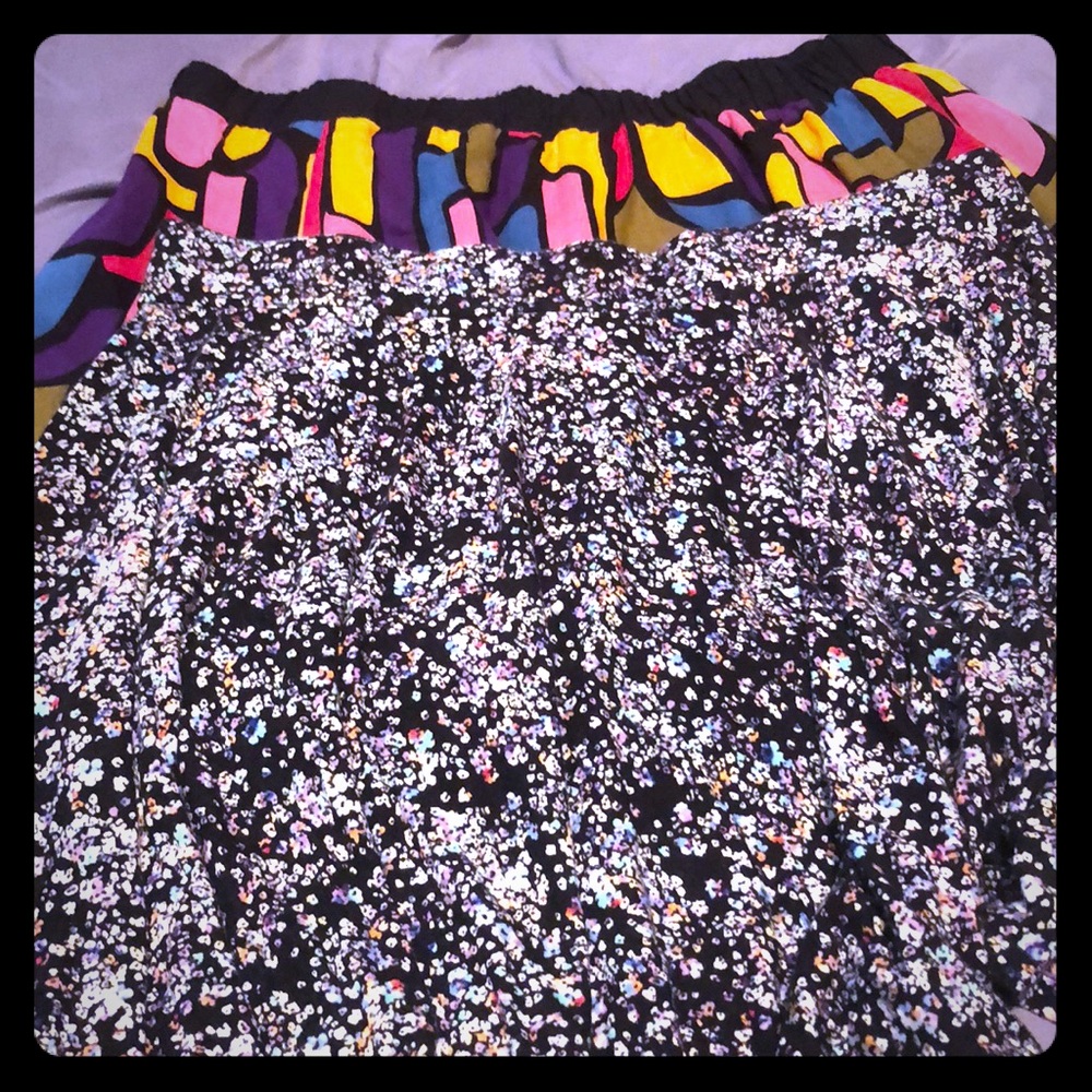 2 skater skirts for price of 1. Size large.
